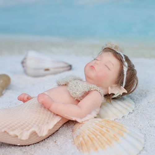 Muñeca Reborn de Silicona 12 pulgadas realista beige miniatura 6