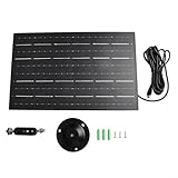 Posheliox Panel solar de 10 W 5 V para cámaras de seguridad - Cargador monocristalino para exteriores con salida tipo C, diseño plegable, IP65 resistente a la intemperie, soporte ajustable