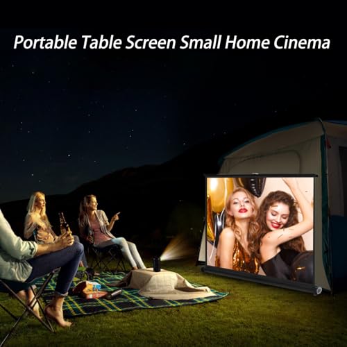Pantalla portátil manual 50" 4:3 para proyector miniatura 6