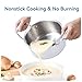 Boryenty Tri-Ply Stainless Steel Stock Pot,1.8 Quart Sauce Pan with Lid, Induction Pasta Pot Compatible with All Cooktops, Small Cooking Pot for Boiling Gravies, Pasta, Soup, Oven & Dishwasher Safe