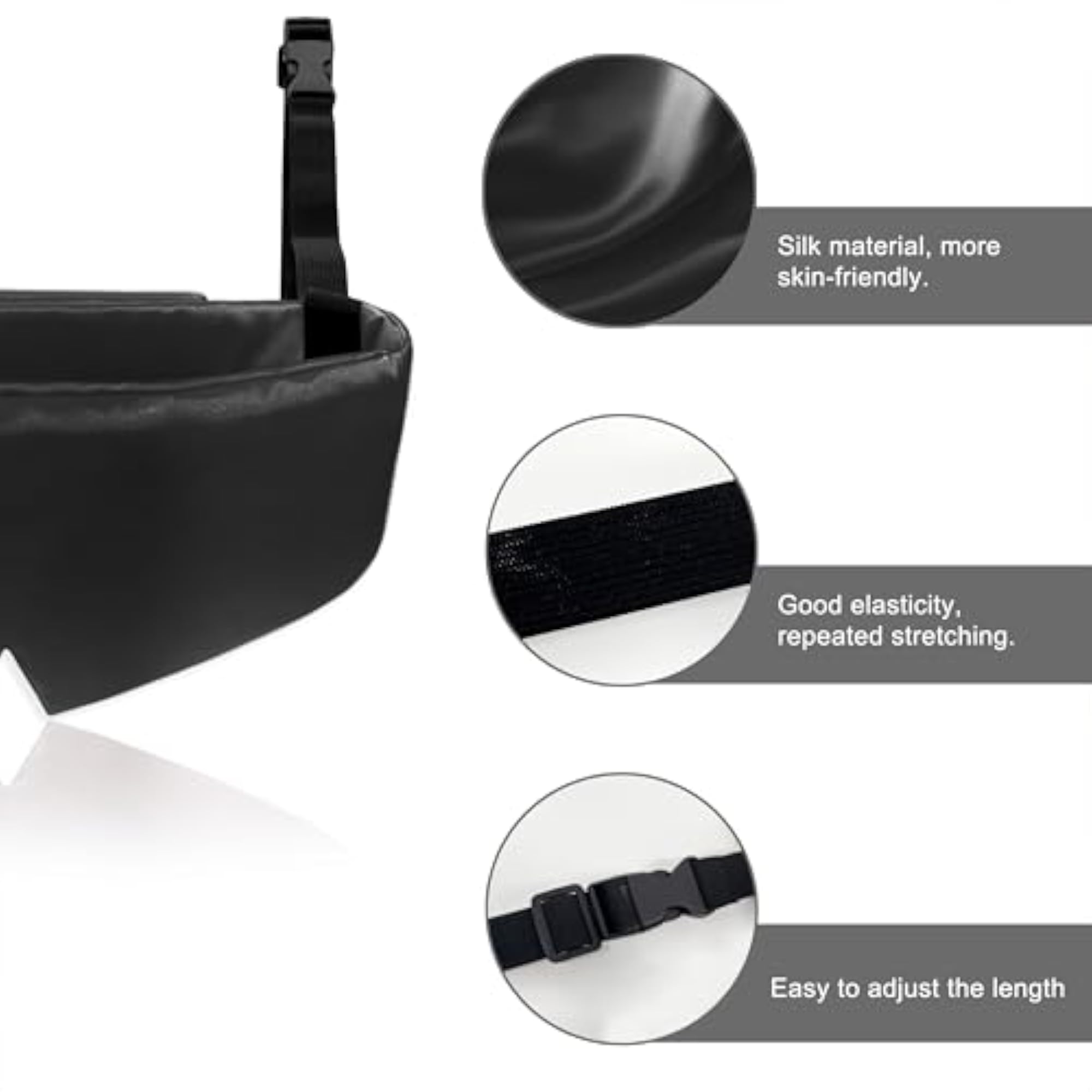 Travel Pillows for Airplanes, Neck Support, Silk Eye Mask