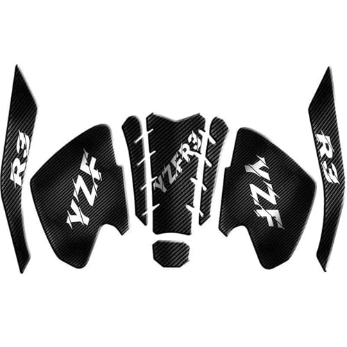 Protecteur de tampon réservoir moto gel 3D anti-rayures pour Yamaha YZF-R3 2019