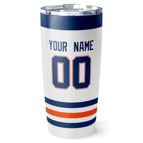 Image of ANTKING Edmonton Tumbler 20oz Custom Name Number Travel Mug Gifts | Stainless Steel Insulated Coffee Cup for Men Women