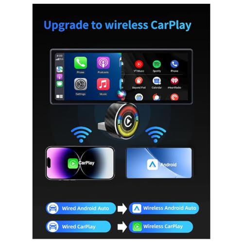 Adaptador CarPlay inalámbrico Jnchdghwa para transformar tu coche con Android Auto sin cables 3
