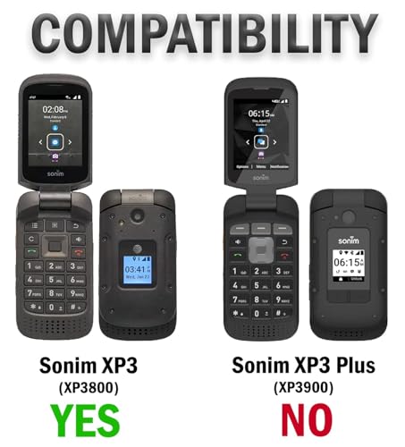 Nakedcellphone HOLSTER-XP3800 For Sonim Xp3, Nakedcellphone Black [Rotating/Ratchet] Belt Clip Holder Case [With Kickstand] thumb #6