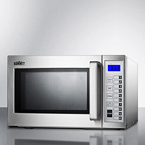 Summit Scm1000Ss - Microwave, Stainless Steel, Digital Controls, 1000 Watts, 0.9 Capacity #TOP1