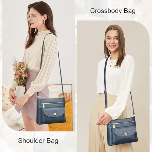  Genuine Leather Crossbody Bags for Women Trendy Purse  
| Women's Genuine Leather Shoulder Handbags Trendy and Durable 