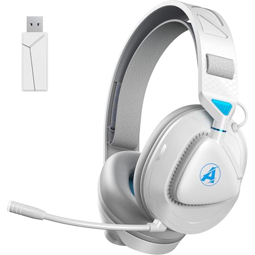 Awinnasey PH3 Wireless Gaming Headphones with Microphone for PS5, PS4, Switch, PC, Mac, Wireless Headset 2.4GHz Low Latency, Bluetooth Gaming Headset with Lossless Audio, 50H Battery, Over Ear, White Awinnasey PH3 Wireless Gaming Headphones with Microphone for PS5, PS4, Switch, PC, Mac, Wireless Headset 2.4GHz Low Latency, Bluetooth Gaming Headset with Lossless Audio, 50H Battery, Over Ear, White