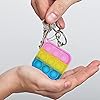 30 Pcs Tie Dye Squeeze Pop Bubble Simple Fidget Sensory Toys, Keychain Wrap Small Pop Bulk Classroom Prizes Relieve Anxiety Stress Toy for Kids Adult