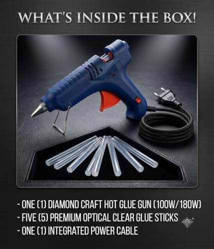 Image of 60 W Glue Gun with 5 Glue Sticks for DIY art and craft