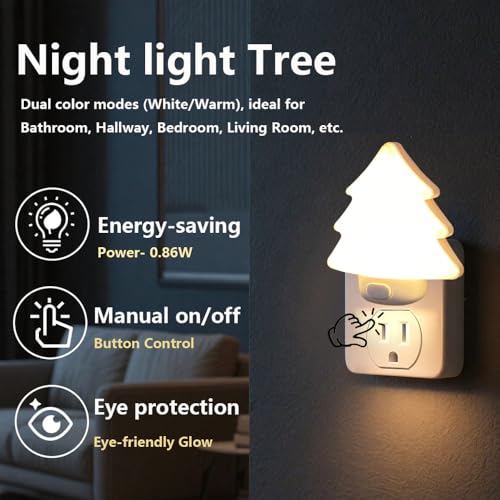 Lámpara de Mesa LED Árbol de Navidad 2 Pzs Blanco miniatura 7