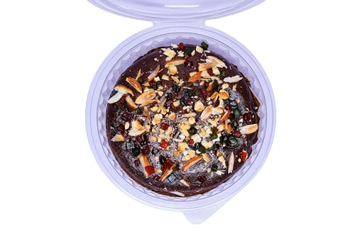 Image of MOM'S BAKERY Rich Rum Plum Cake 250g | Traditional Fruit & Nut Cake with Cashews, Almonds & Raisins | Soft, Moist & Freshly Baked | Soft & Moist Tea Cake | Made with Premium T45 Flour | Fresh Home Baked | No Egg, Vegetarian | Perfect for Tea Time & Snacking | Alcohol Mix