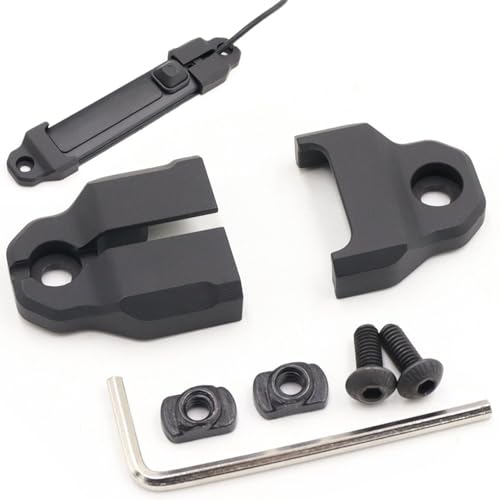 LThyzszb Mlok Remote Pressure Switch Mount Plate Aluminum for HL-X Weapon Lights Tape Switch Mounting. (Mlok-Black)