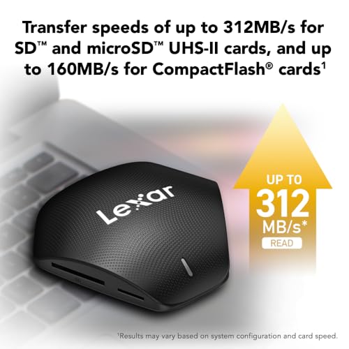 Lexar Professional Multi-Card 3-in-1 USB 3.1 Reader, Supports SD, microSD and CF Cards (LRW500URBNA) - Image 4