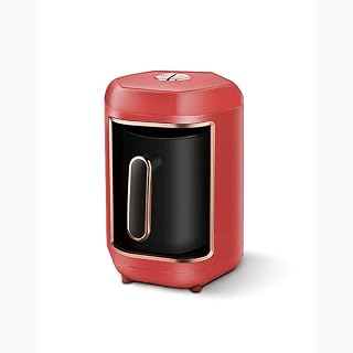 UsmAsk Cafetera automática de 600 W, cafetera eléctrica inalámbrica, hervidor de café Moka de grado alimenticio, portátil (color: rojo) (rojo)