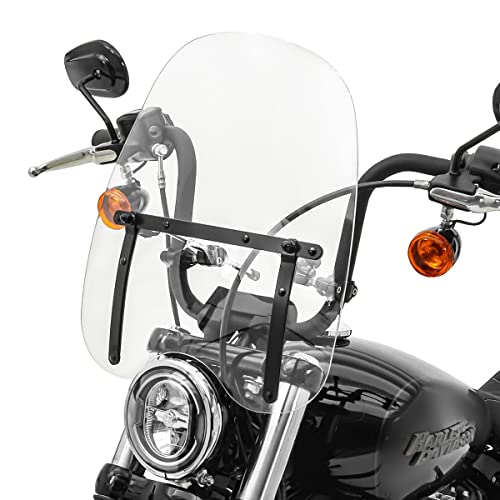 Pare-brise Indian Chief et Bobber Dark Horse custom noir CW1B