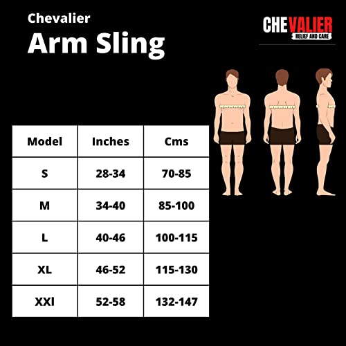 Image of CHEVALIER Arm Sling Pouch Belt, Arm Brace Immobilizer with Elbow Support for Fracture, Sprain, Dislocation and Pain Relief (M, Beige)