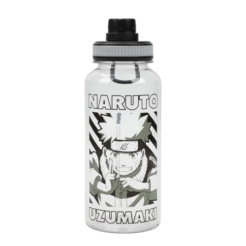 Bioworld Naruto Uzumaki 32 Oz White Plastic Water Bottle