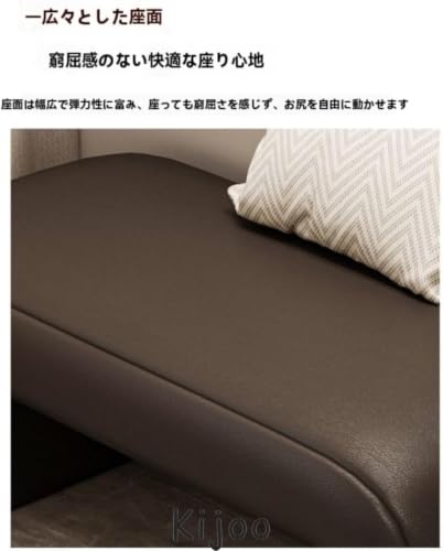 Kijooベンチ、家の入り口靴交換用スツール、寝室ソファまたはベッド端腰掛け、ラムウール布張り (80cmPUレザー,ホワイト) [5]