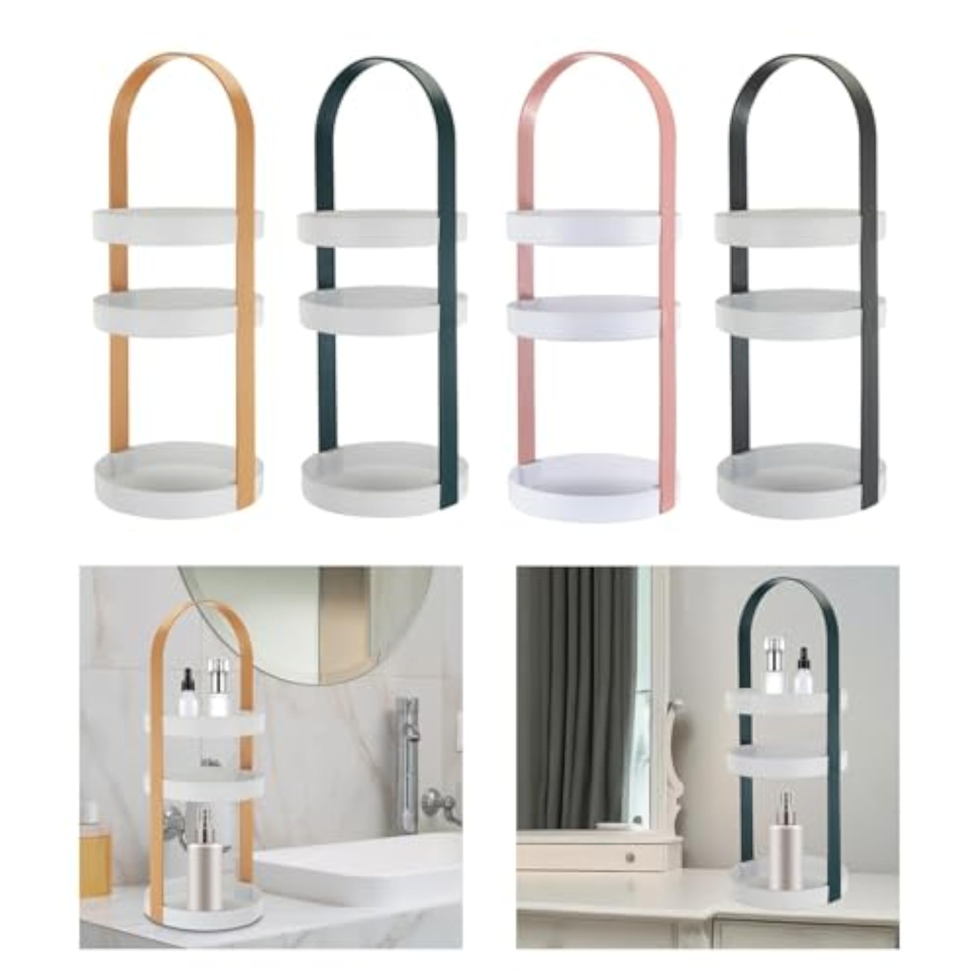 3 Layer Multiuse Corner Storage Shelf, Yellow