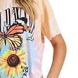 Zoom IMG-1 dongcy t shirt farfalla stampe