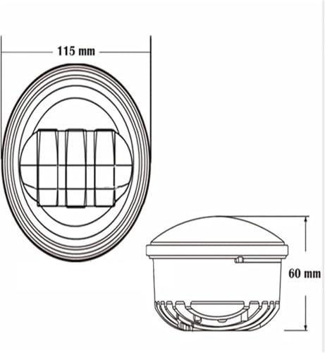 Ensemble de phares pour moto finition chrome pour Softail et FLHTCU - 6