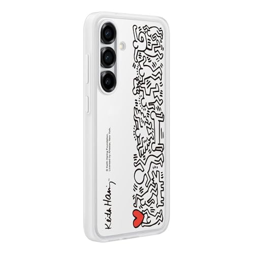 Samsung FlipSuit Coque pour Galaxy S25+, Keith Haring avec Technologie NFC Incluse, White