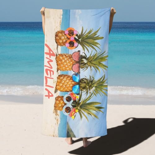 Personalized-Beach-Towel-with-Name-30-x-60in-Customized-Summer-Microfiber-Pool-Towel-for-Adults-Soft-Quick-Drying-Sand-Free-Lightweight-Personalized-Gifts-for-Women-Kids-Men-Lover-Pineapple 41wZMTpM0VL