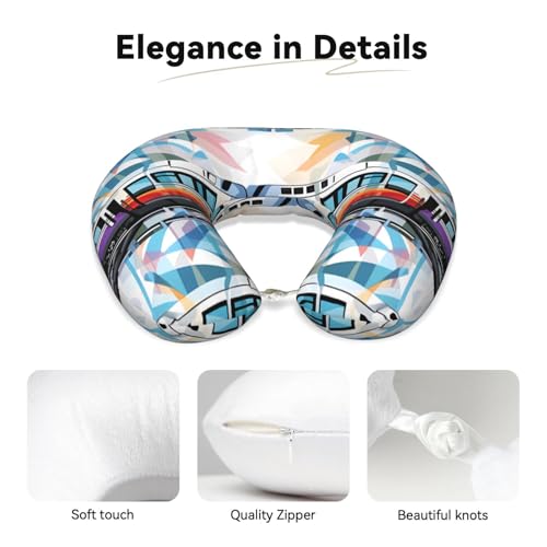 Almohada de espuma viscoelástica cuello viaje U flexible miniatura 2