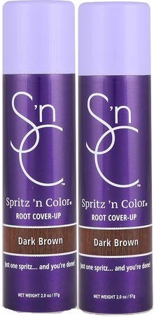 SNC Spritz n Color Root Cover-up (Dark Brown) 2-Pack