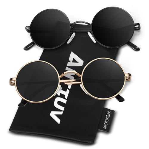 ANZIW Round Polarized Sunglasses for Men and Women