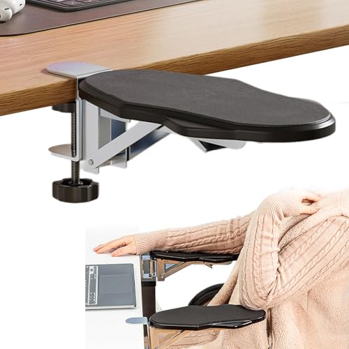 XSQD Extensor De Escritorio Oficina, Reposo De Codo Plegable Para Escritorio, Soporte De Muñeca De Escritorio Giratorio De 180 °, Accesorios De Escritorio, Adecuado Para Oficina, Aprendizaje En Casa