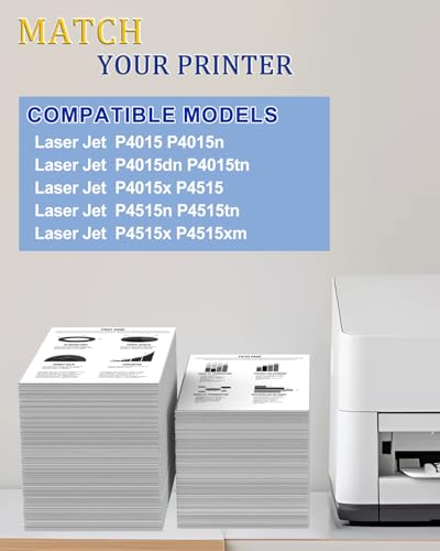 Image of greencycle 64X Black Toner Cartridge High Yield Compatible for HP CC364X