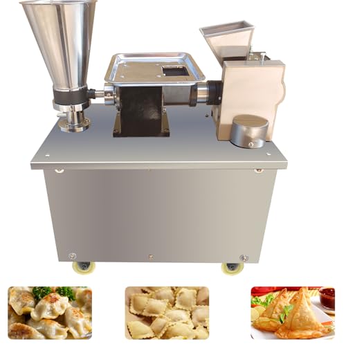TXMACHINE® automatic dumpling machine 37 kinds of molds chosen pierogi/empanada/Spring roll/gyoza samosa maker machine have dough speed (Stainless steel mold, 220V/50HZ)
