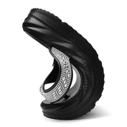 Women’s Flip Flops Arch Support Mid Platform Sandals Wedge Flip Flop Thong Slippers Chunky Slide Sandals3