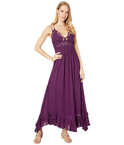 Free People Adella Maxi Slip Plum MD