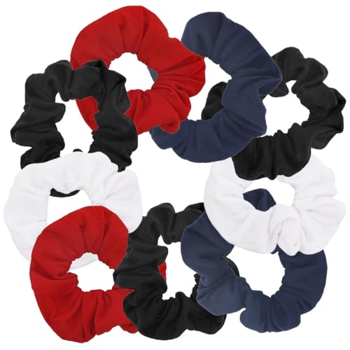 9 Pack Scrunchies Hair Ties (Classics)