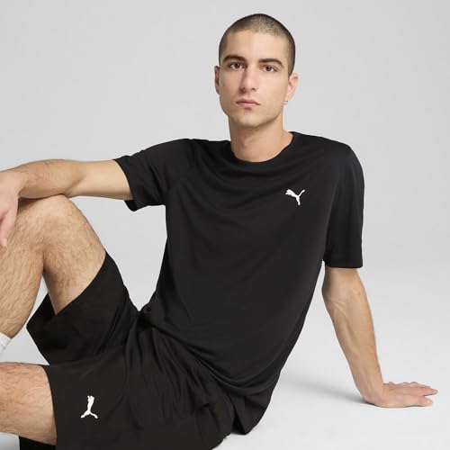 Image of Puma Men Polyester Solid Regular Fit Tees