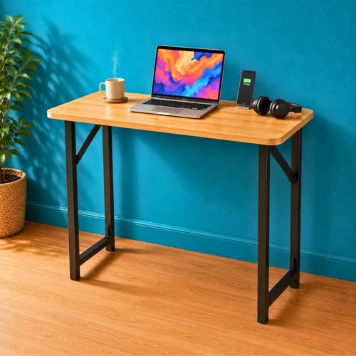 Image of Hanamori Work Mate (Self-Installing) | Foldable Study & Work Desk | No-Tools Setup | Laptop Table for Home Office & WFH | Portable Laptop Table | 5 Secs Step-up