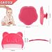 Aolso Baby kamm für milchschorf, 2 Stück Babykamm, Baby-Haarkamm, Baby Haarbürste mit weichen Zähnchen, Neugeborene Haarkamm, Geschenk zur Babyregistrierung (Rosa)