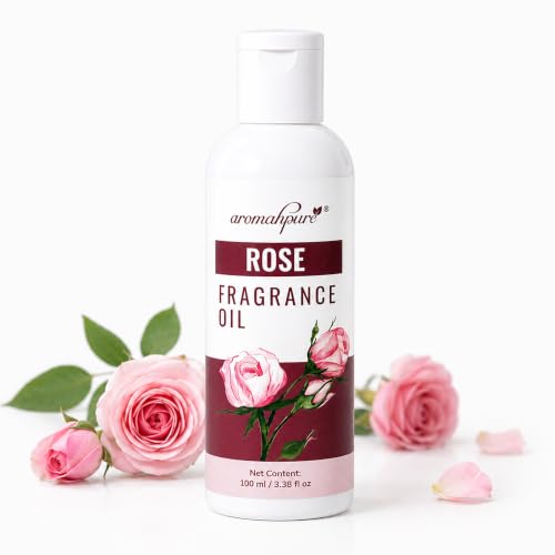 Image of Aromahpure Rose Aroma Oil | 100ml Undiluted & Natural | Long-Lasting Scent for Aromatherapy, Candle & Soap Making, Diffusers, Room Freshener, Humidifier, Bathroom Revitalizer & Home Essentials