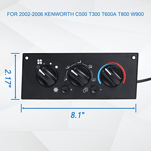 BUSIDN 599-5511 A/C Climate Control Module Panel – Replacement for Kenworth W900 T800 T600A C500 T300 2002-2006