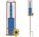 Rain Gauge Outdoor, Freeze Proof Rain Gauges Outdoors Best Rated,7" Capacity Detachable Rain Guage with Stake for Yard,Lawn & Garden,Large Clear Number and Scale Rain Measure Gauge Water Meter