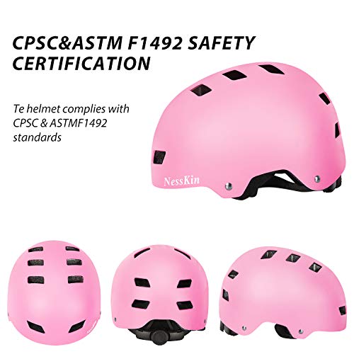 image for NESSKIN Skateboard Cycling Helmet for Kids & Toddler-ASTM & CPSC Certi