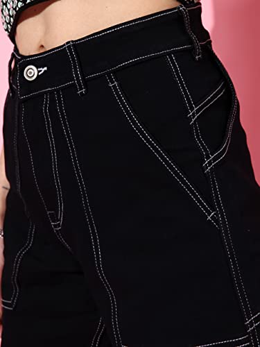 Image of Dolce Crudo Women's Regular High Rise Stretchable Denim Shorts
