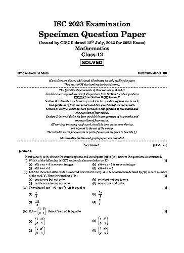 Image of Oswaal ISC Question Banks Class 12 Physics, Chemistry, Mathematics, English Paper-1 & 2 (Set of 5 Books) (For 2024 Board Exams)