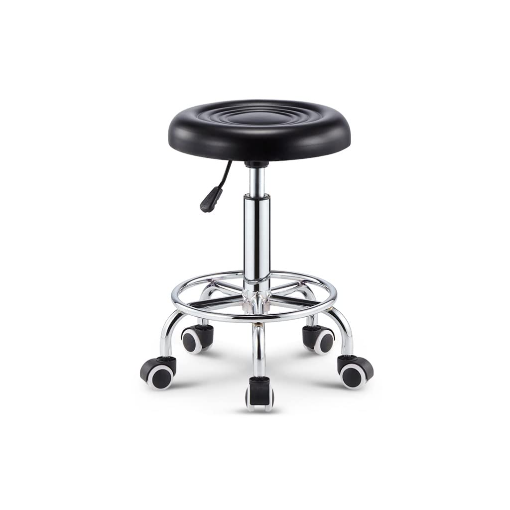 Chaise haute de bar noire idéale pour partager des repas autour de l'îlot