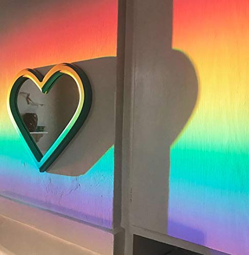 Rainbow Symphony- Rainbow Suncatcher Window Film, Spectra Star Patterned Window Clings, 24" X 36" Panel, Made In Usa #TOP5