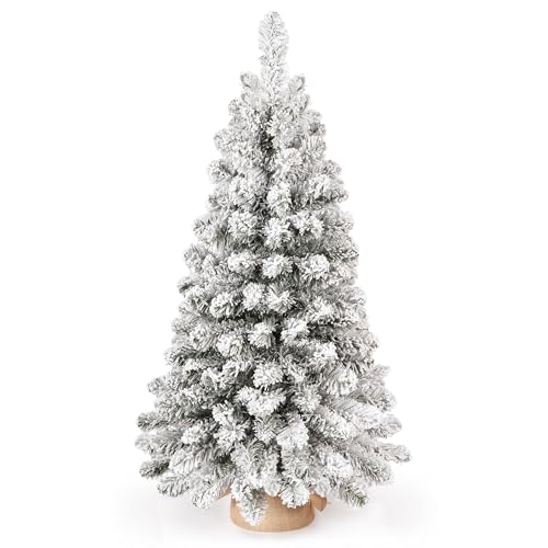 OasisCraft Weihnachtsbaum mit Schnee,Tischbaum90 cm, Tannenbaum...