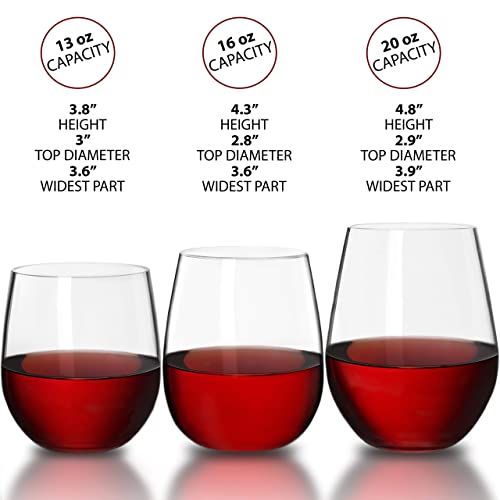 Bravario Unbreakable Glasses Bundle | 4 Wine, 4 Whiskey, 4 Champagne | Shatterproof 100% Tritan Plastic | Dishwasher-Safe | Bpa-Free | Awesome For Indoor & Outdoor, Gifts & Holidays #TOP2